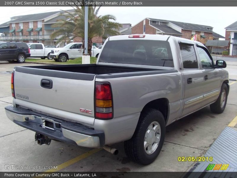 Silver Birch Metallic / Ebony Black 2007 GMC Sierra 1500 Classic SLE Crew Cab