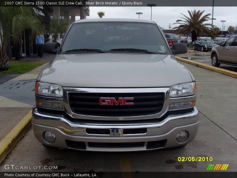 Silver Birch Metallic / Ebony Black 2007 GMC Sierra 1500 Classic SLE Crew Cab
