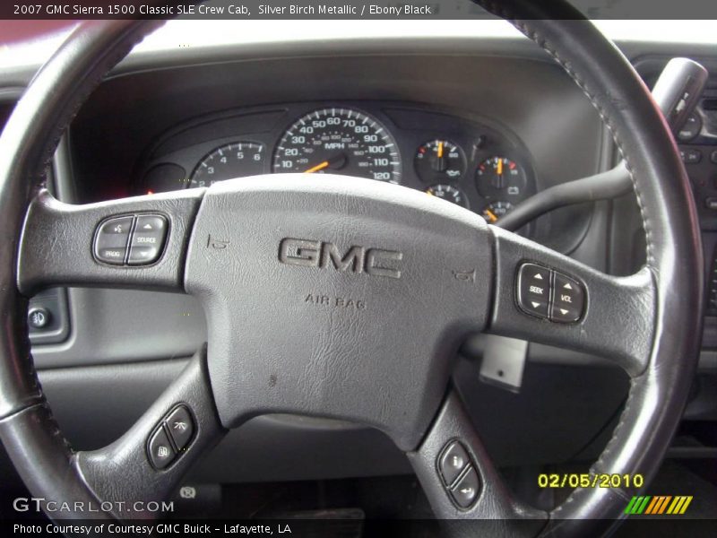 Silver Birch Metallic / Ebony Black 2007 GMC Sierra 1500 Classic SLE Crew Cab