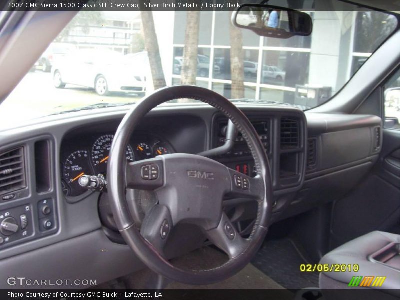 Silver Birch Metallic / Ebony Black 2007 GMC Sierra 1500 Classic SLE Crew Cab