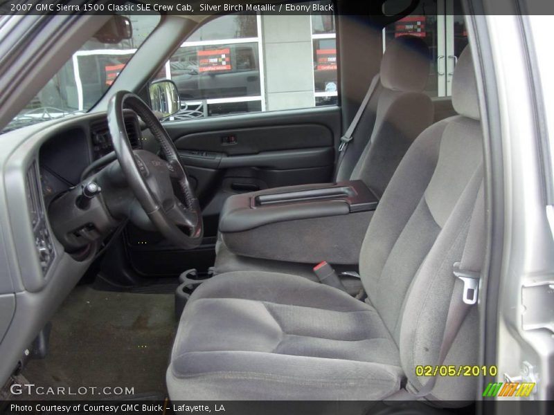 Silver Birch Metallic / Ebony Black 2007 GMC Sierra 1500 Classic SLE Crew Cab