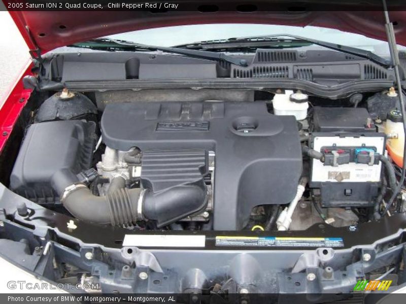 Chili Pepper Red / Gray 2005 Saturn ION 2 Quad Coupe