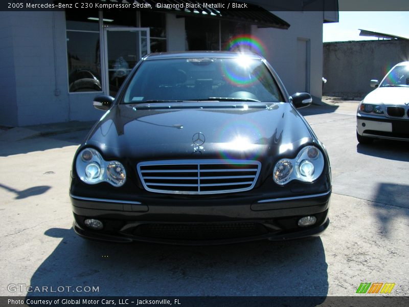 Diamond Black Metallic / Black 2005 Mercedes-Benz C 230 Kompressor Sedan