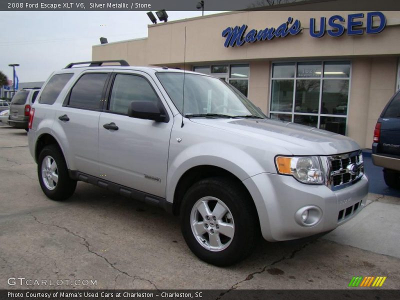 Silver Metallic / Stone 2008 Ford Escape XLT V6