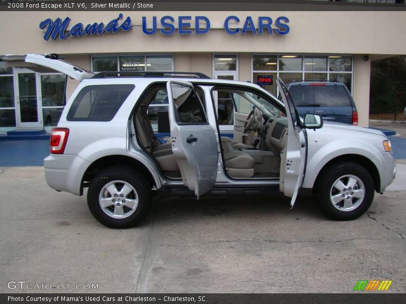 Silver Metallic / Stone 2008 Ford Escape XLT V6