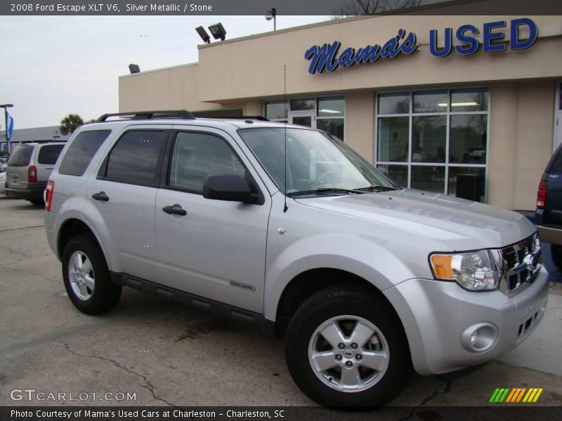 Silver Metallic / Stone 2008 Ford Escape XLT V6