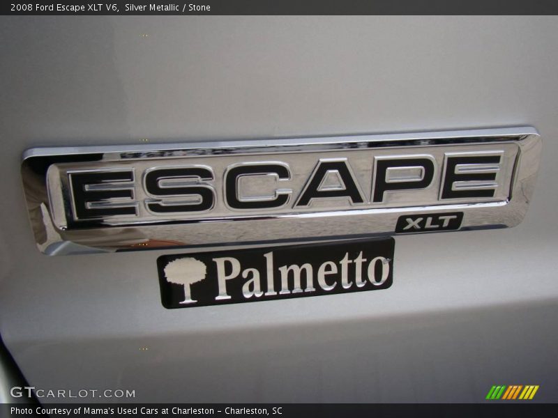 Silver Metallic / Stone 2008 Ford Escape XLT V6