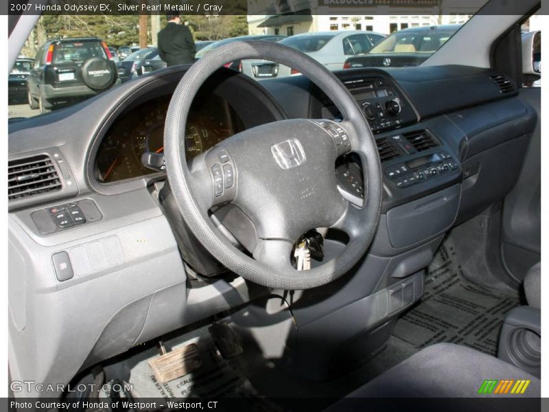Silver Pearl Metallic / Gray 2007 Honda Odyssey EX