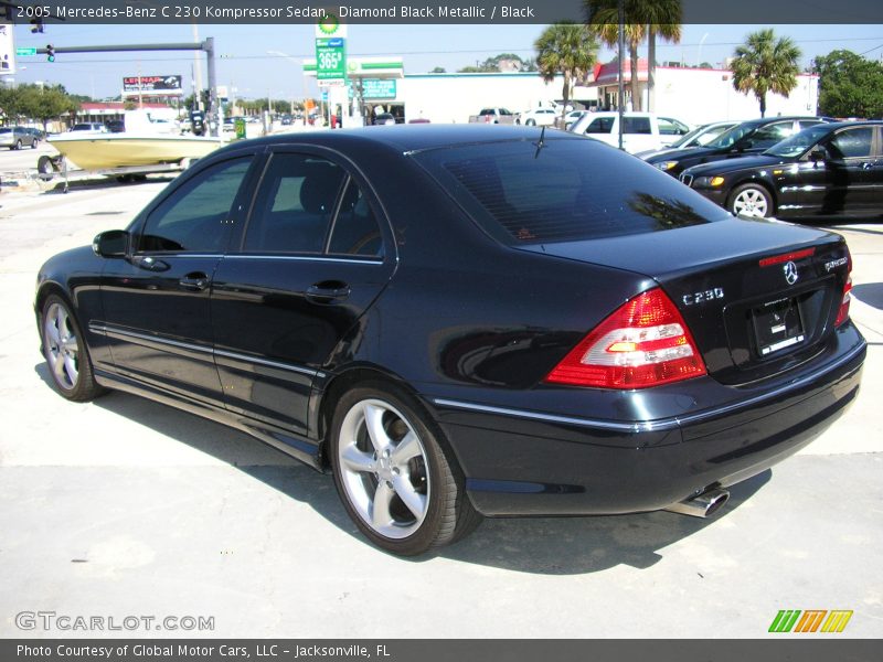 Diamond Black Metallic / Black 2005 Mercedes-Benz C 230 Kompressor Sedan
