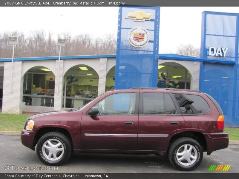 Cranberry Red Metallic / Light Tan/Ebony 2007 GMC Envoy SLE 4x4