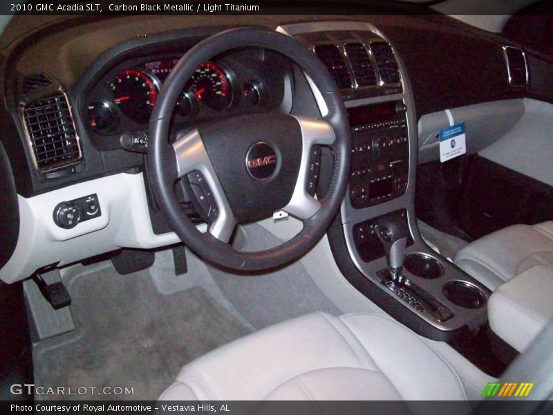 Carbon Black Metallic / Light Titanium 2010 GMC Acadia SLT