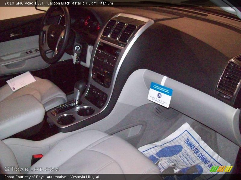 Carbon Black Metallic / Light Titanium 2010 GMC Acadia SLT