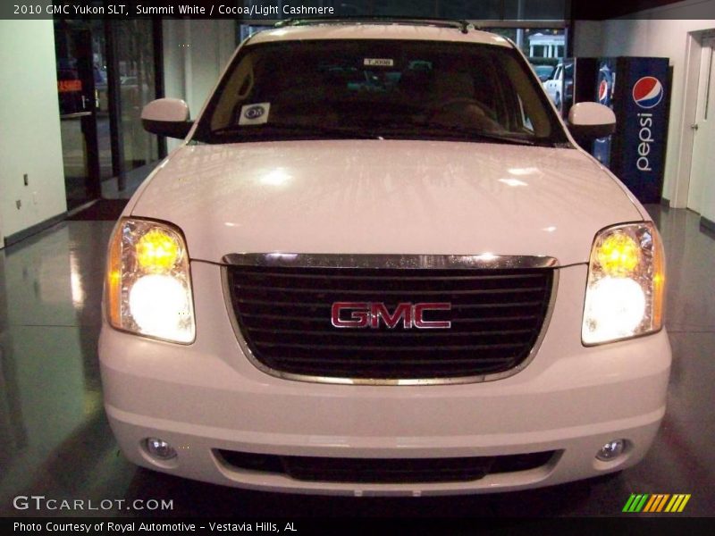 Summit White / Cocoa/Light Cashmere 2010 GMC Yukon SLT