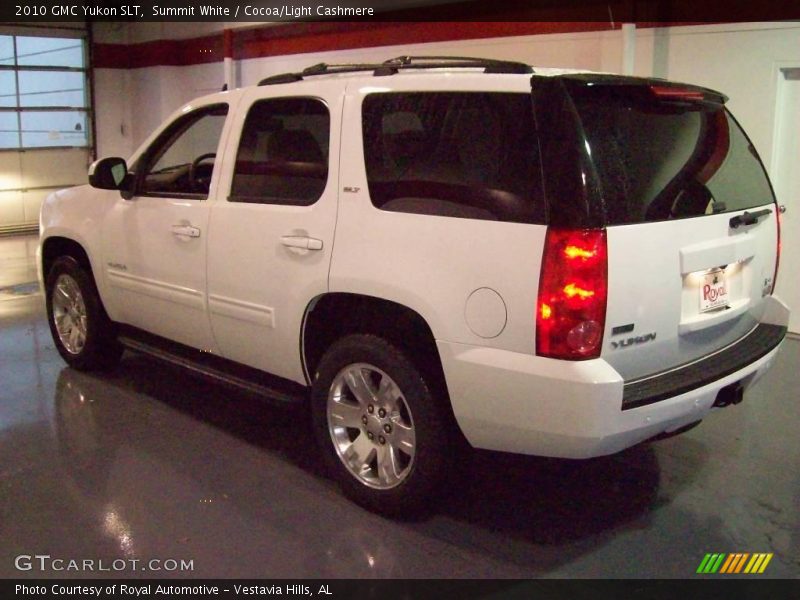 Summit White / Cocoa/Light Cashmere 2010 GMC Yukon SLT