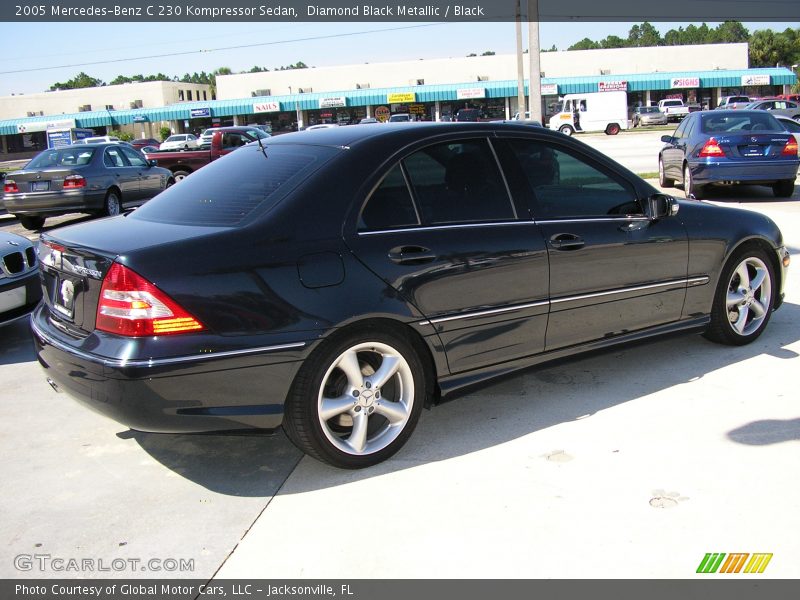 Diamond Black Metallic / Black 2005 Mercedes-Benz C 230 Kompressor Sedan