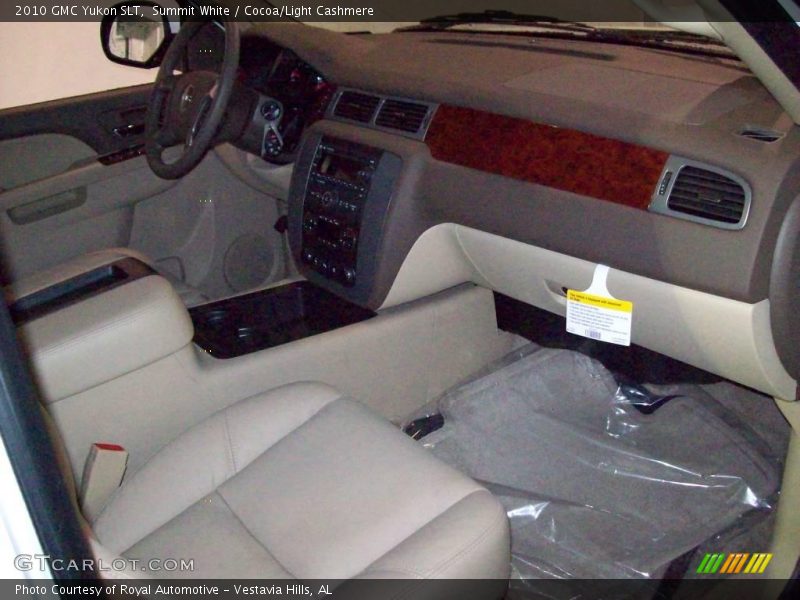 Summit White / Cocoa/Light Cashmere 2010 GMC Yukon SLT