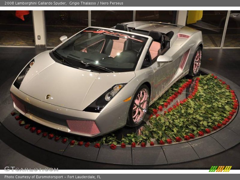 Grigio Thalasso / Nero Perseus 2008 Lamborghini Gallardo Spyder