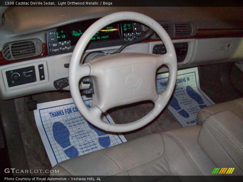 Light Driftwood Metallic / Beige 1998 Cadillac DeVille Sedan