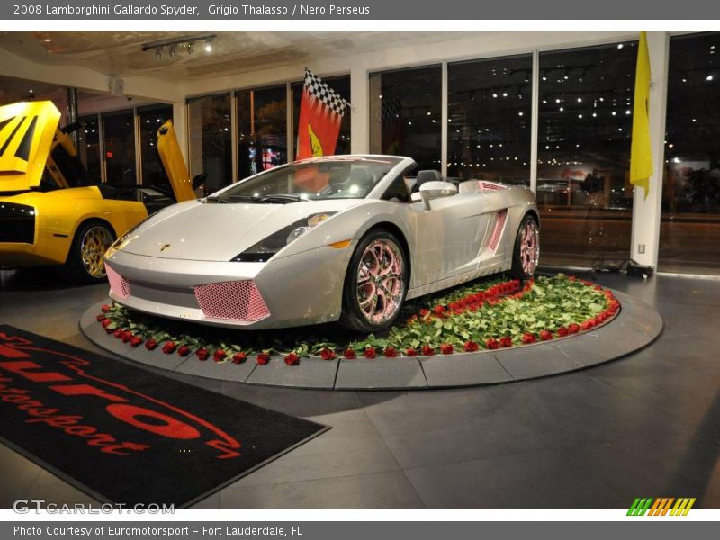 Grigio Thalasso / Nero Perseus 2008 Lamborghini Gallardo Spyder