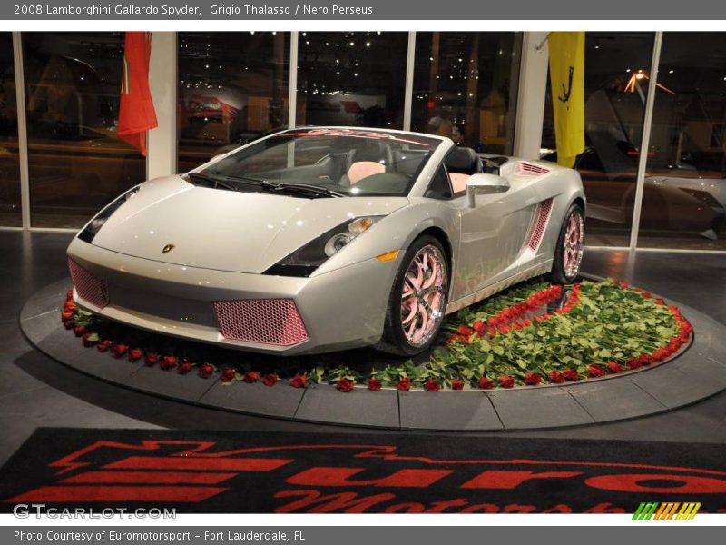 Grigio Thalasso / Nero Perseus 2008 Lamborghini Gallardo Spyder