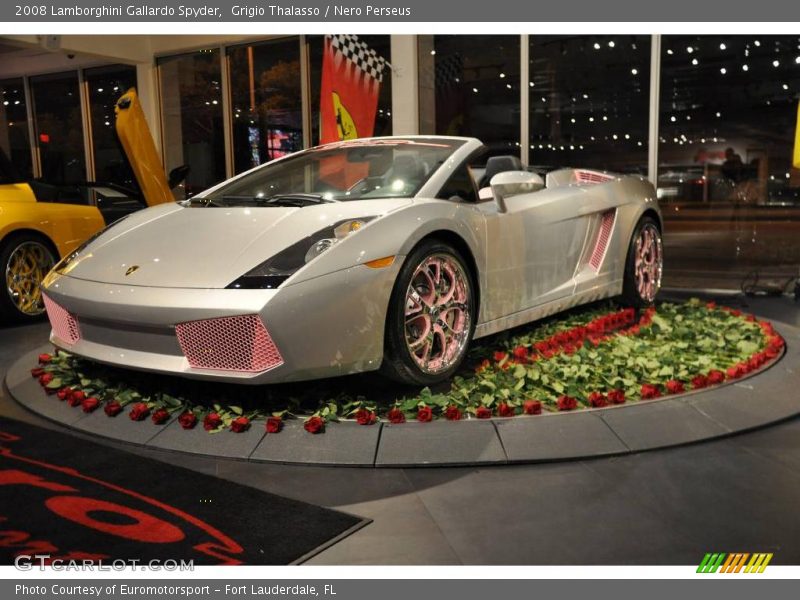 Grigio Thalasso / Nero Perseus 2008 Lamborghini Gallardo Spyder