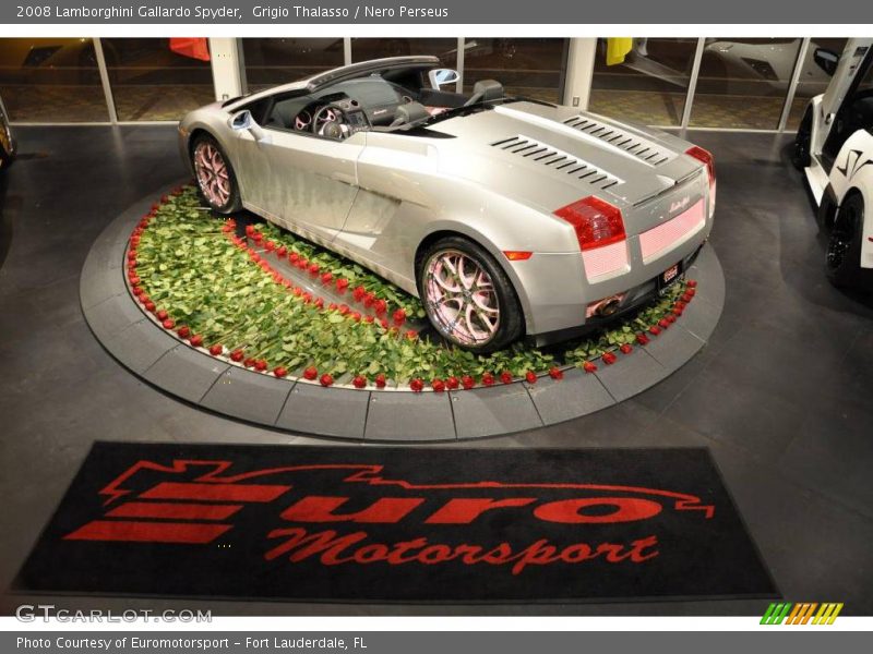 Grigio Thalasso / Nero Perseus 2008 Lamborghini Gallardo Spyder