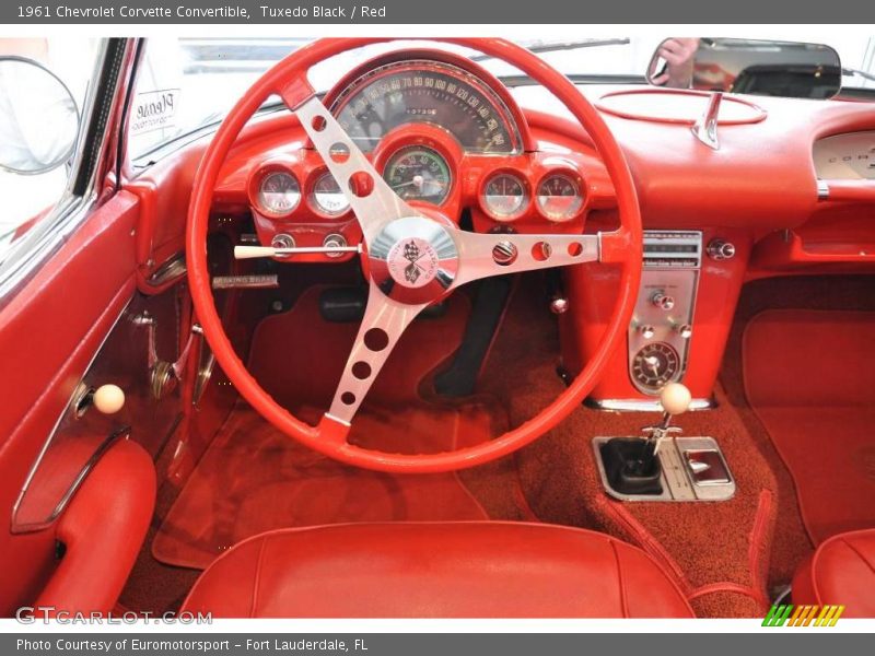 Tuxedo Black / Red 1961 Chevrolet Corvette Convertible