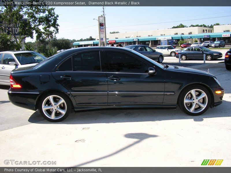 Diamond Black Metallic / Black 2005 Mercedes-Benz C 230 Kompressor Sedan