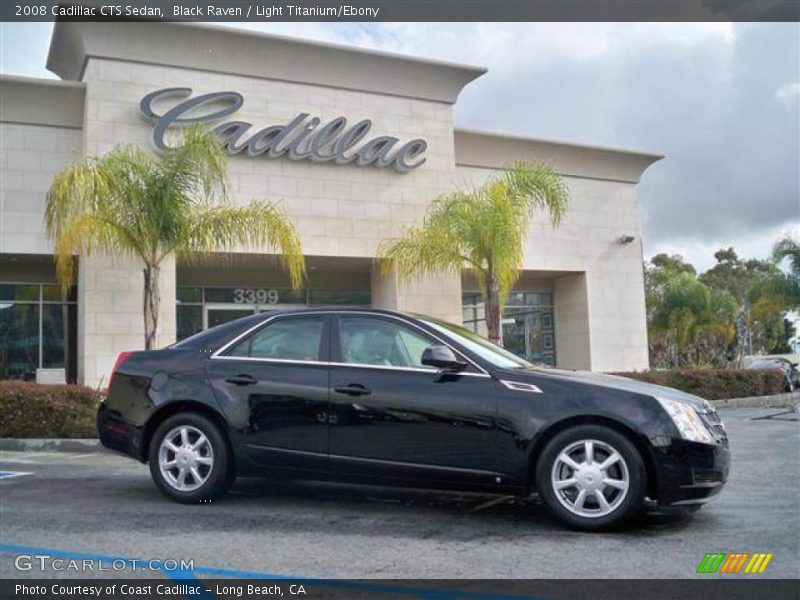 Black Raven / Light Titanium/Ebony 2008 Cadillac CTS Sedan