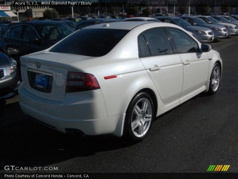 White Diamond Pearl / Ebony 2007 Acura TL 3.2