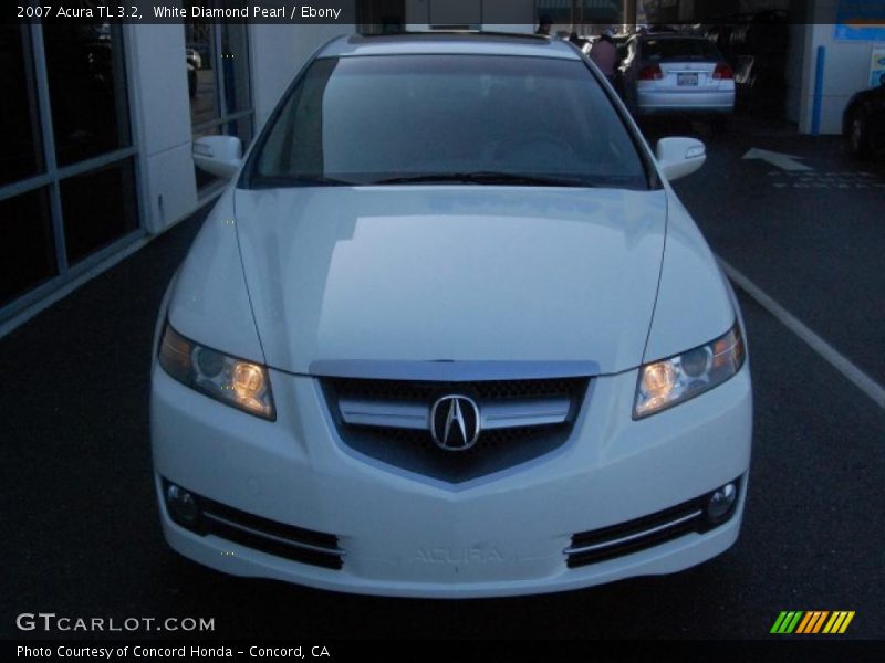 White Diamond Pearl / Ebony 2007 Acura TL 3.2