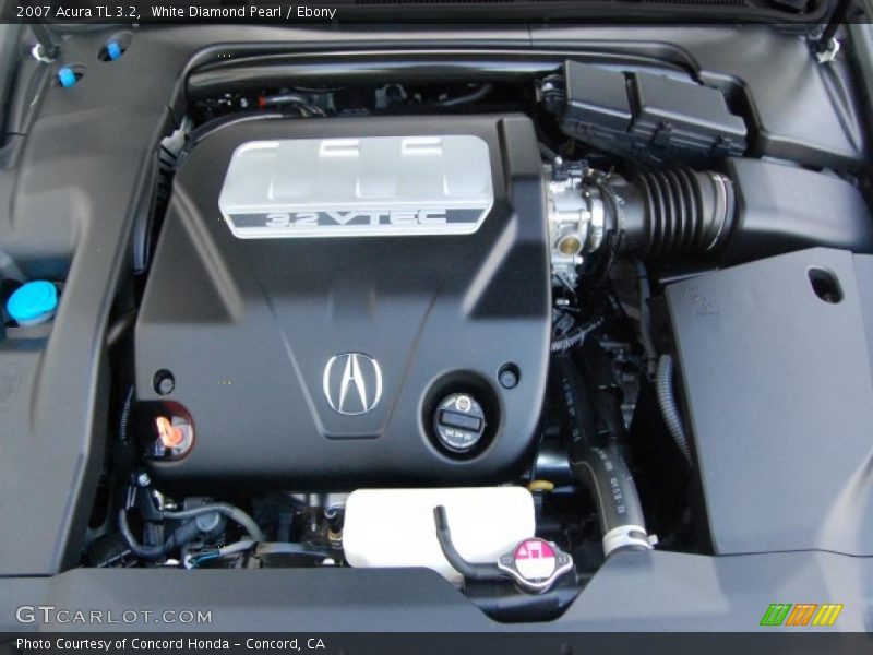 White Diamond Pearl / Ebony 2007 Acura TL 3.2