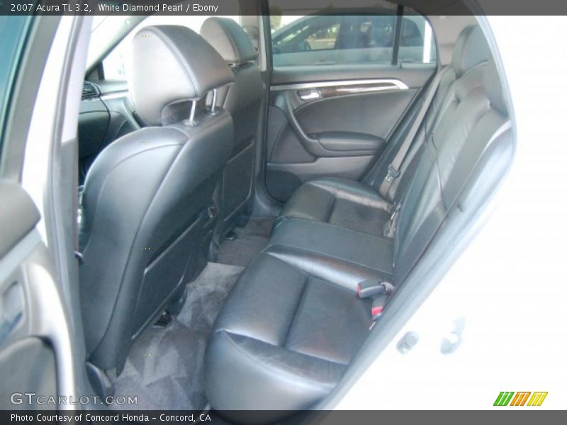 White Diamond Pearl / Ebony 2007 Acura TL 3.2