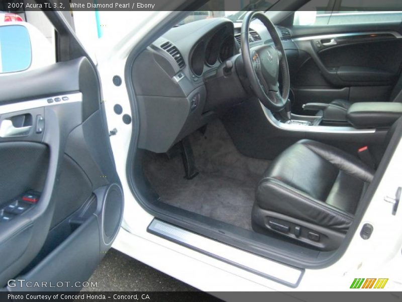 White Diamond Pearl / Ebony 2007 Acura TL 3.2