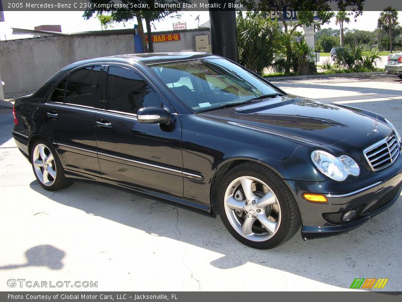 Diamond Black Metallic / Black 2005 Mercedes-Benz C 230 Kompressor Sedan