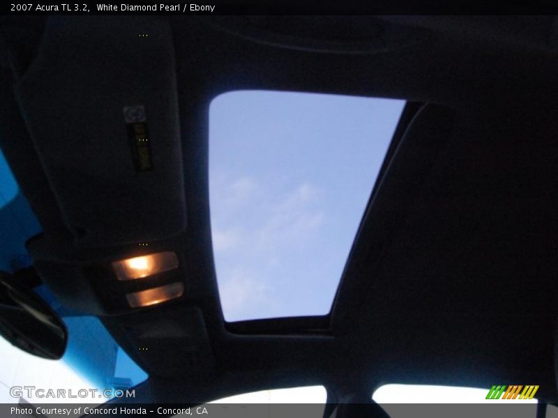 White Diamond Pearl / Ebony 2007 Acura TL 3.2