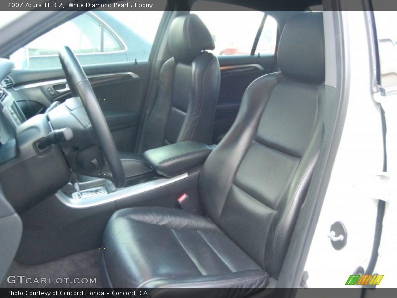 White Diamond Pearl / Ebony 2007 Acura TL 3.2