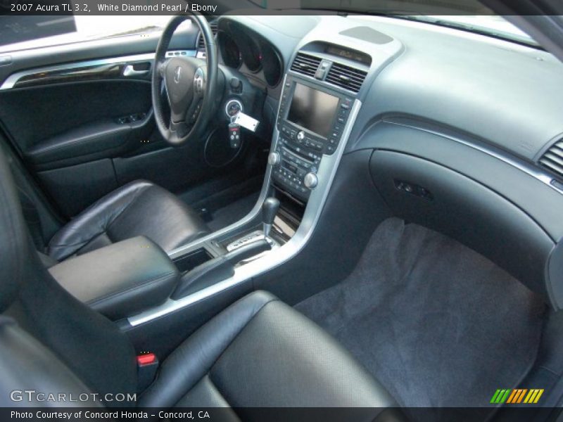 White Diamond Pearl / Ebony 2007 Acura TL 3.2