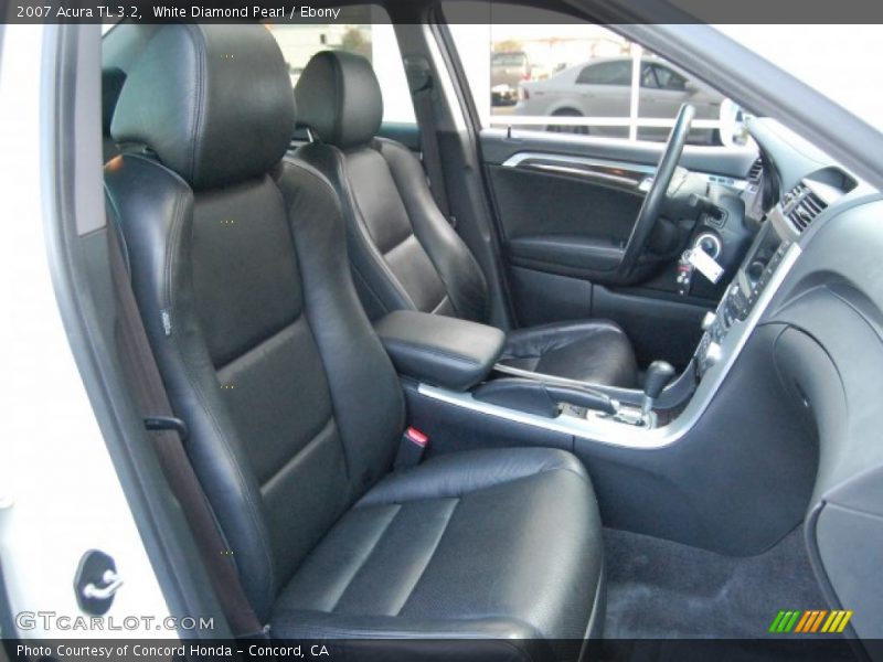 White Diamond Pearl / Ebony 2007 Acura TL 3.2