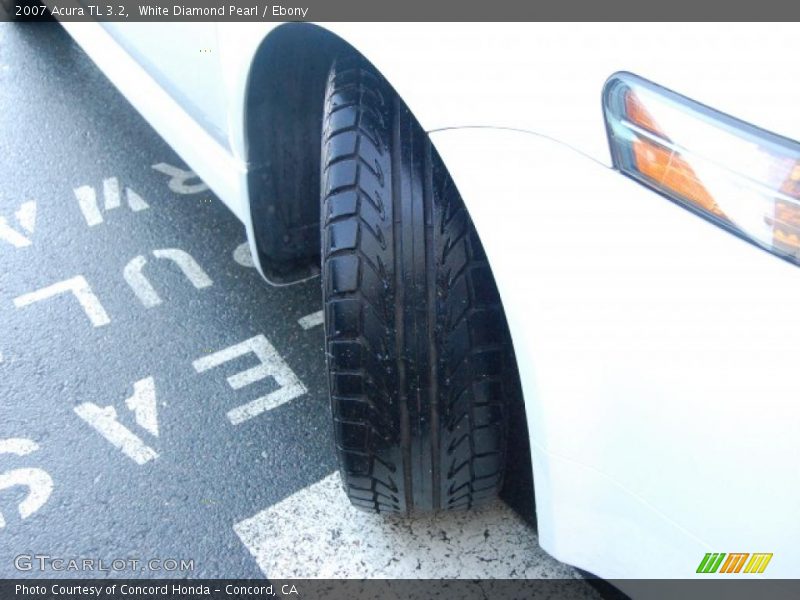 White Diamond Pearl / Ebony 2007 Acura TL 3.2