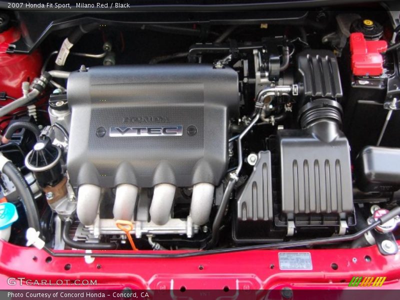 Milano Red / Black 2007 Honda Fit Sport