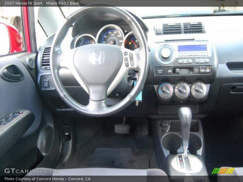 Milano Red / Black 2007 Honda Fit Sport