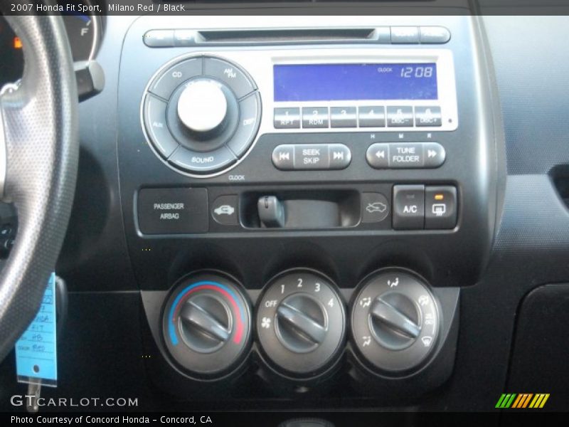 Milano Red / Black 2007 Honda Fit Sport