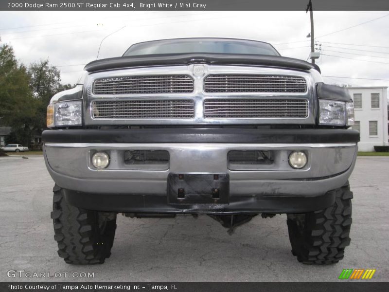 Bright White / Mist Gray 2000 Dodge Ram 2500 ST Regular Cab 4x4