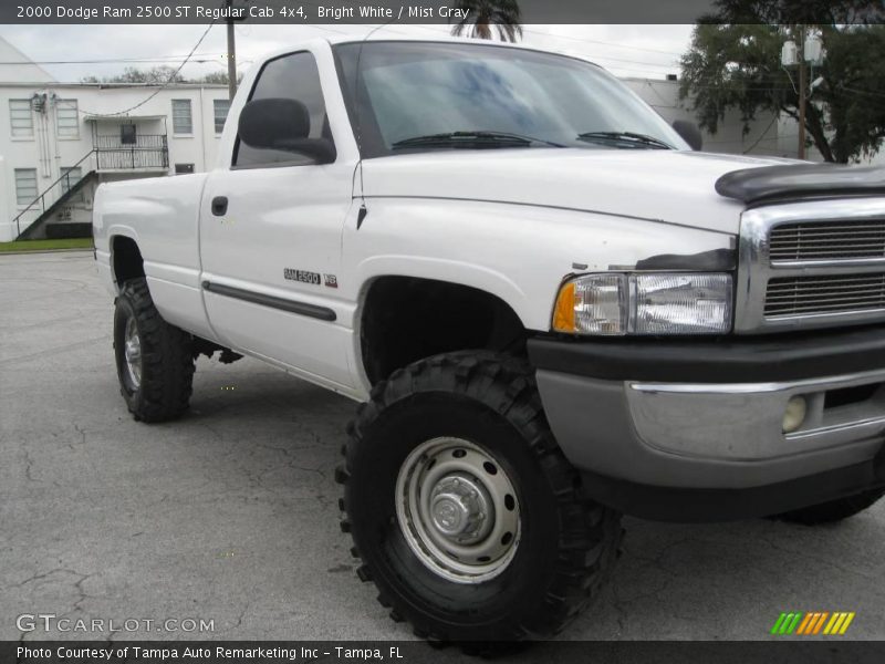 Bright White / Mist Gray 2000 Dodge Ram 2500 ST Regular Cab 4x4