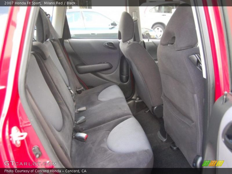 Milano Red / Black 2007 Honda Fit Sport
