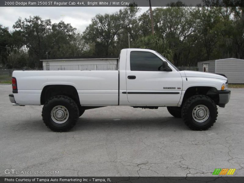 Bright White / Mist Gray 2000 Dodge Ram 2500 ST Regular Cab 4x4