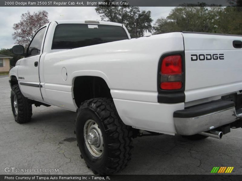 Bright White / Mist Gray 2000 Dodge Ram 2500 ST Regular Cab 4x4