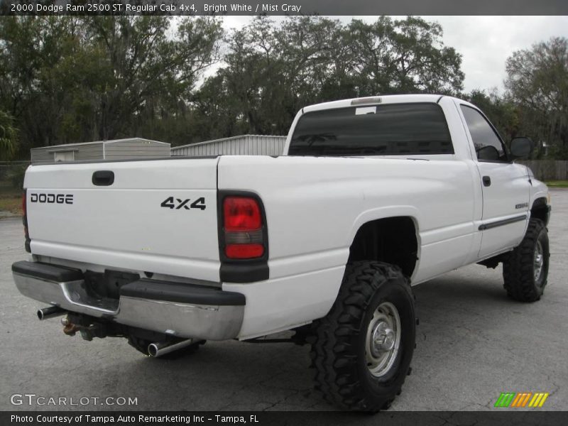 Bright White / Mist Gray 2000 Dodge Ram 2500 ST Regular Cab 4x4