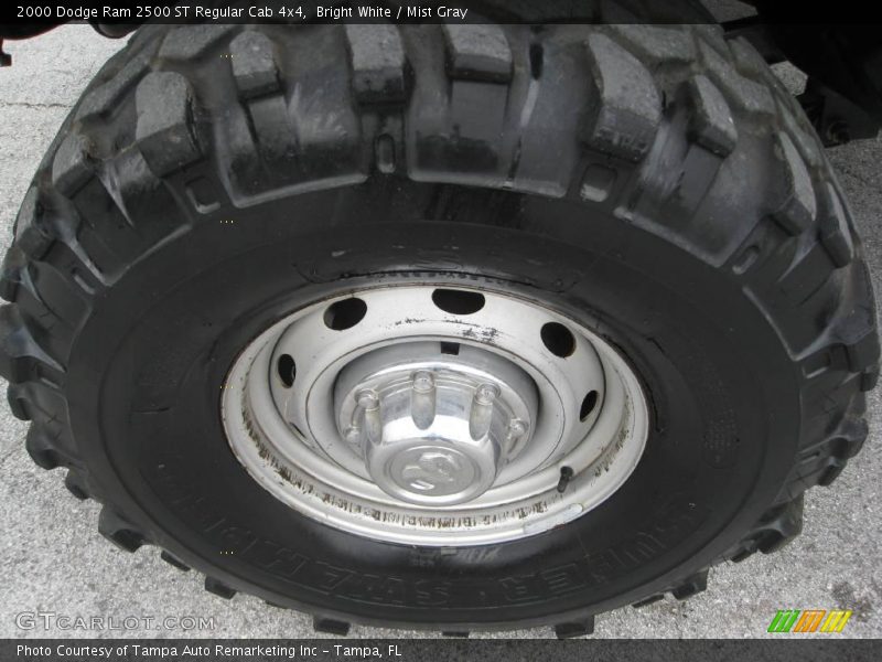 Bright White / Mist Gray 2000 Dodge Ram 2500 ST Regular Cab 4x4